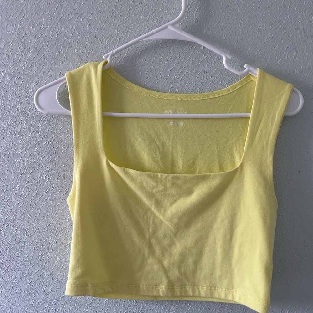 Wild Fable Lemon Crop Tank Top